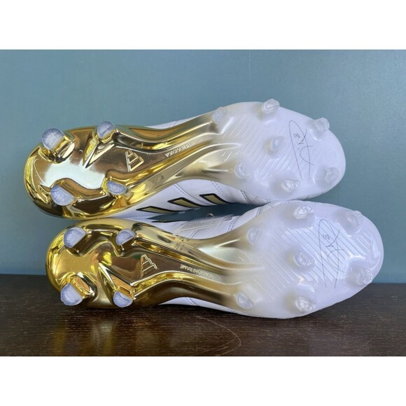 Adidas 11PRO FG TK Toni Kroos White/Gold Soccer Cleats Men's Size 10.5 JH6410 - Picture 10 of 14